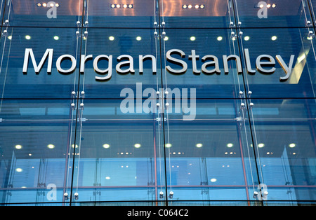 Morgan Stanley offices, Canary Wharf, London Stock Photo