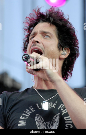 Chris Cornell  performing live at the KROQ LA Invasion at the Home Depot Centre Los Angeles, California - 15.09.07 Stock Photo