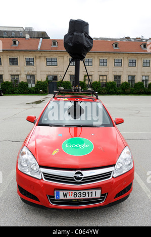 Google Street View vehicle with a special camera, ready for use on a car park in Vienna, Austria, Europe Stock Photo
