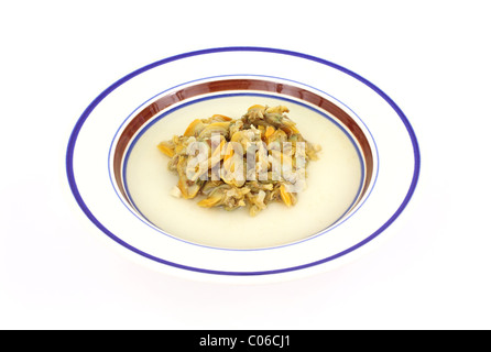 Small clams on plate Stock Photo