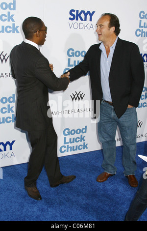 Eddie Murphy and Jim Belushi 'Good Luck Chuck' premiere held at Mann National Theater - arrivals Los Angeles, California - Stock Photo