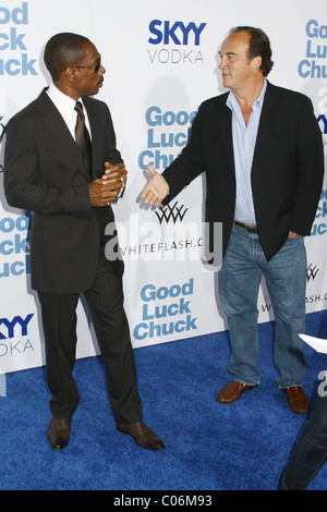 Eddie Murphy and Jim Belushi 'Good Luck Chuck' premiere held at Mann National Theater - arrivals Los Angeles, California - Stock Photo