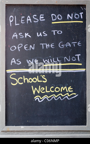 Blackboard with  writing on Stock Photo