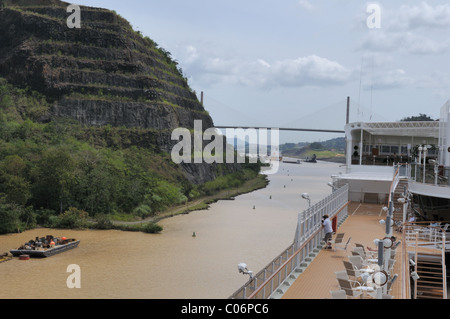 Gaillard Cut (Culebra Cut). Panama Canal. Panama Stock Photo - Alamy