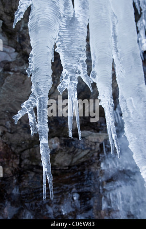 Icicles; Norway Stock Photo