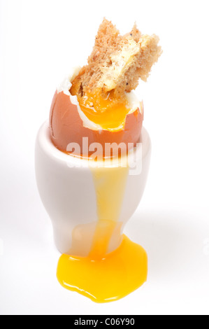 Boiled Egg in an Egg Cup. Stock Photo