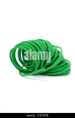 Small Green Rope Rope Green 12mtr Length Roll Stock Photo - Alamy