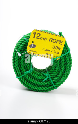 Rope Green 12mtr Length Roll Stock Photo - Alamy