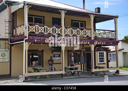 Historic Empire Hotel, Ross, West Coast, South Island, New Zealand Stock Photo