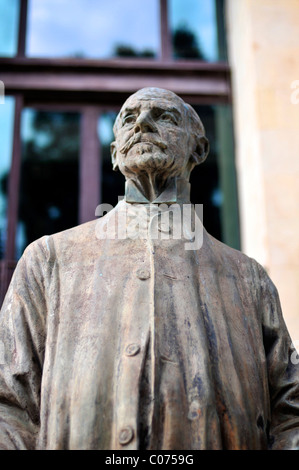 Statue of famous Maltese painter Giuseppe Cali in Valletta capital Malta Stock Photo