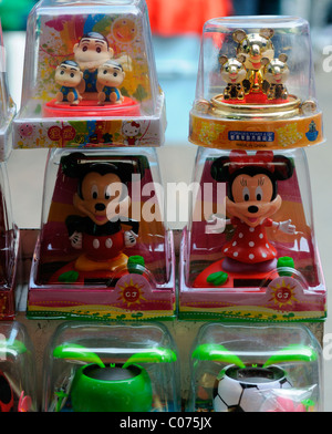 childrens toys mickey minnie mouse disney characters petaling street market chinatown kuala lumpur malaysia Stock Photo