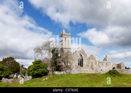 Quin Abbey, Quin Friary, County Clare, Ireland, Europe Stock Photo