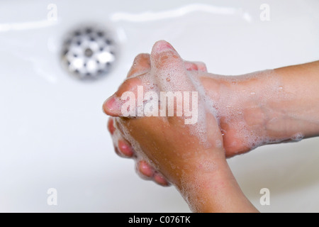 Washing hands Stock Photo