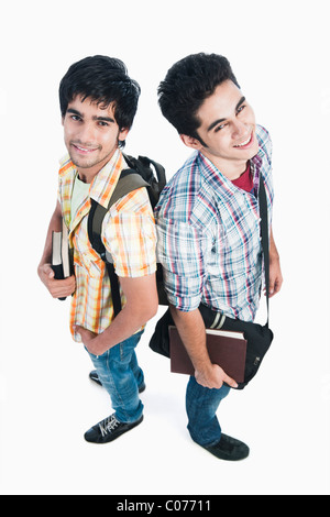 College students smiling together Stock Photo