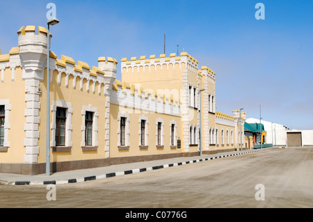 Old barracks, architecture from the German colonial period, now Hostel, Swakopmund, Erongo region, Namibia, Africa Stock Photo