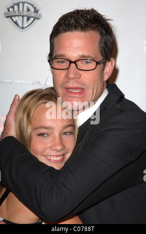 Kelsey Batelaan and Dylan Walsh Nip/Tuck season five premiere at Paramount Studios, Hollywood Los Angeles, California - Stock Photo