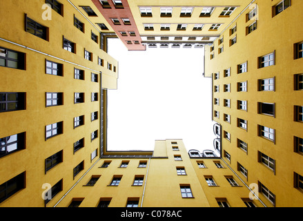 Courtyard of a city block in Mitte district, Berlin, Germany, Europe