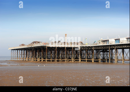 The fire damaged Grand Pier at Weston-super-Mare Sep 2008 Somerset UK Stock Photo