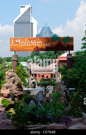 KL kuala lumpur malaysia malaysian cultural village menara telecommunications tower tourist attraction park Stock Photo