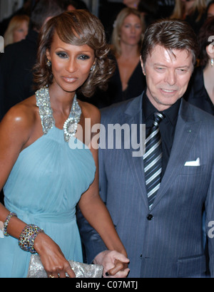 Iman and David Bowie Conde Nast Media Group Presents the 4th Annual 'Black Ball' concert for 'Keep A Child Alive' at Stock Photo