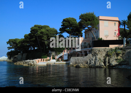 Villa La Fleur du Cap, formerly owned by Charlie Chaplin and later, David Niven, Saint Jean Cap Ferrat, Alpes Maritimes, Région Stock Photo