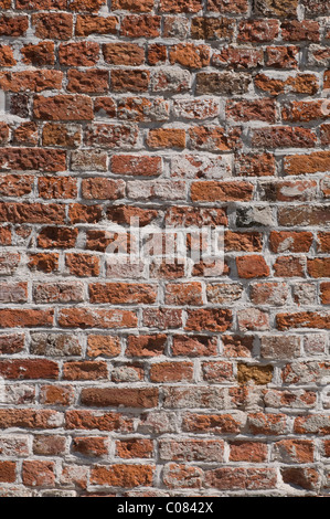 Weathered brick wall, full-frame, background Stock Photo