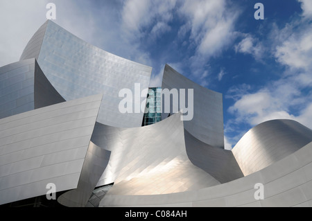 Partial view, Walt Disney Concert Hall by Frank Gehry, Los Angeles, California, USA Stock Photo