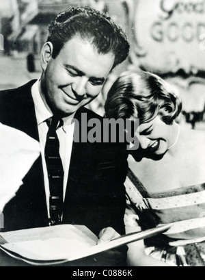 NELSON RIDDLE (1921-1985) US music arranger and composer with singer Rosemary Clooney Stock Photo