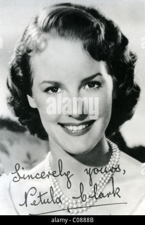 PETULA CLARK  Promotional photo of UK singer and film actress about 1950 Stock Photo