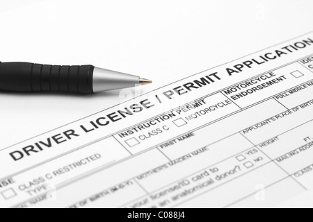 Driver licence Stock Photo