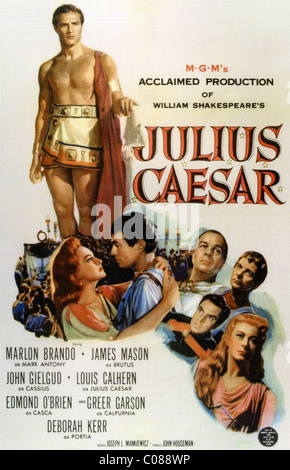 JULIUS CAESAR, Marlon Brando, James Mason, John Gielgud, Louis Calhern ...