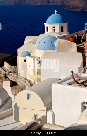 curch in santorini,greece Stock Photo