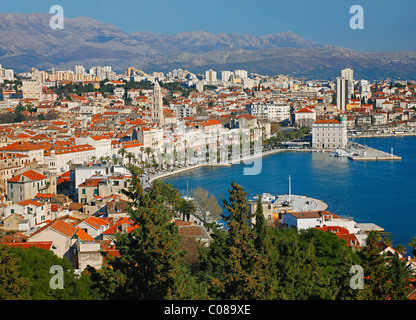 Split, city view  from Marjan, Croatia Stock Photo