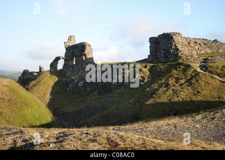 Sunrise at Dinas Bran Castle Llangollen in July Stock Photo