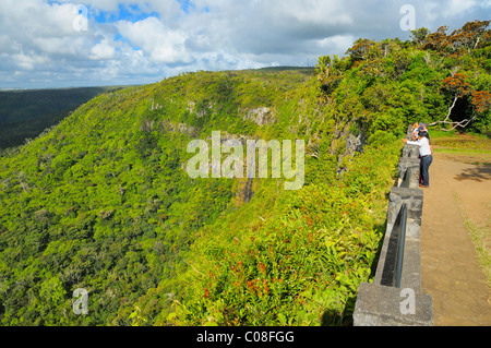 The Gorges Viewpoint at the Black River Falls, Black River Gorges National Park, Black River, Mauritius. Stock Photo