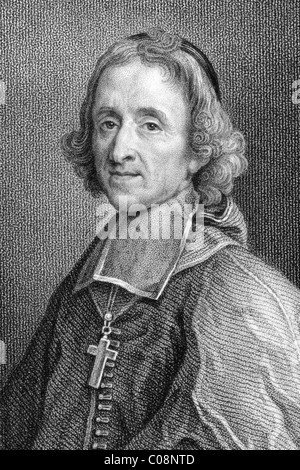 Francois Fenelon (1651-1715)  on engraving from the 1800s. French Roman Catholic theologian, poet and writer. Stock Photo