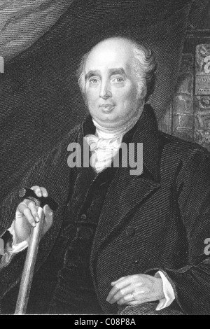 Henry Richard Vassall-Fox, 3rd Baron Holland, of Holland, 3rd Baron Holland, of Foxley (1773-1840) on engraving from the 1800s. Stock Photo