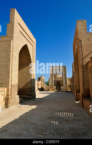 Historic Chor Bakr memorial complex, Sumitan near Bukhara, Buchara, Silk Road, Uzbekistan, Central Asia Stock Photo