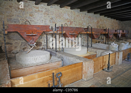 Old fashioned watermill in National Park Krka, Croatia Stock Photo