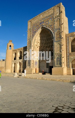 Abdulaziz Chan, Khan Madrasah, Bukhara, Buchara, Unesco World Heritage Site, Uzbekistan, Central Asia Stock Photo