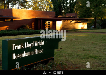Alabama Florence Rosenbaum House Frank Lloyd Wright Usonian design ...