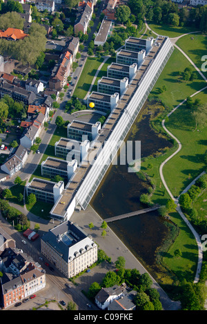 Aerial view, Zeche Vereinigte Rheinelbe & Alma, Rheinelbe 6 pit at the Wissenschaftspark Science Park, Gelsenkirchen, Stock Photo