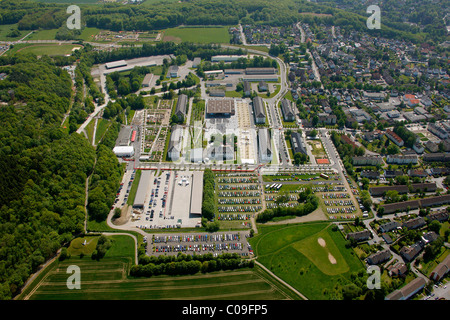 Aerial view, Landesgartenschau Country Garden Exhibition Hemer, Maerkischer Kreis district, Sauerland region Stock Photo