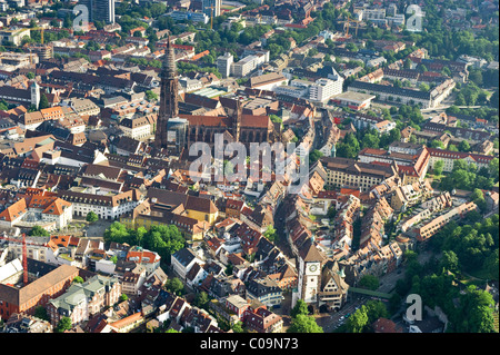Aerial view of Freiburg im Breisgau, Baden-Wuerttemberg, Germany Stock Photo