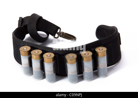 The image of the hunting cartridges, isolated, on a white background Stock Photo