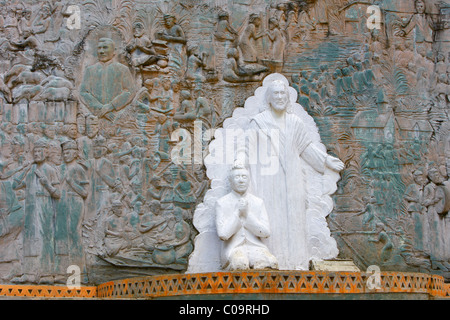 Dr. Ludwig Ingwer Nommensen Memorial, Hindu style, on the Salib Kasih mountain, Tarutung, Batak region, Sumatra, Indonesia, Asia Stock Photo