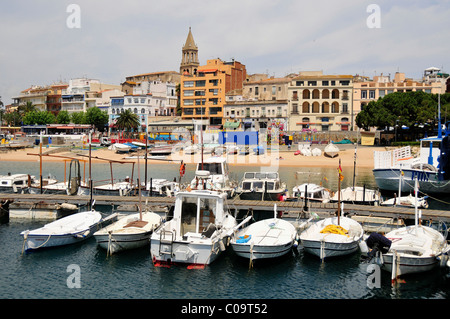 Port of the fishing town of Palamos, Costa Brava, Spain, Iberian Peninsula, Europe Stock Photo