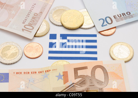 Symbolic image, financial crisis of Greece Stock Photo
