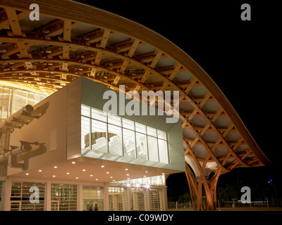 Entrance of the new branch of the Paris Centre Pompidou in Metz, Lorraine, France, Europe Stock Photo