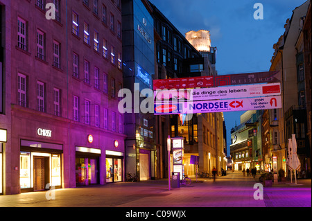 Peterstrasse, a street in Leipzig, Saxony, Germany, Europe Stock Photo